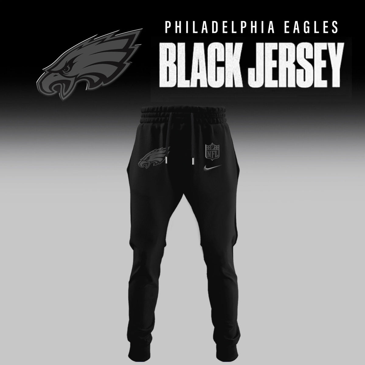 Philadelphia Eagles Back In Black Limited Edition Combo Hoodie