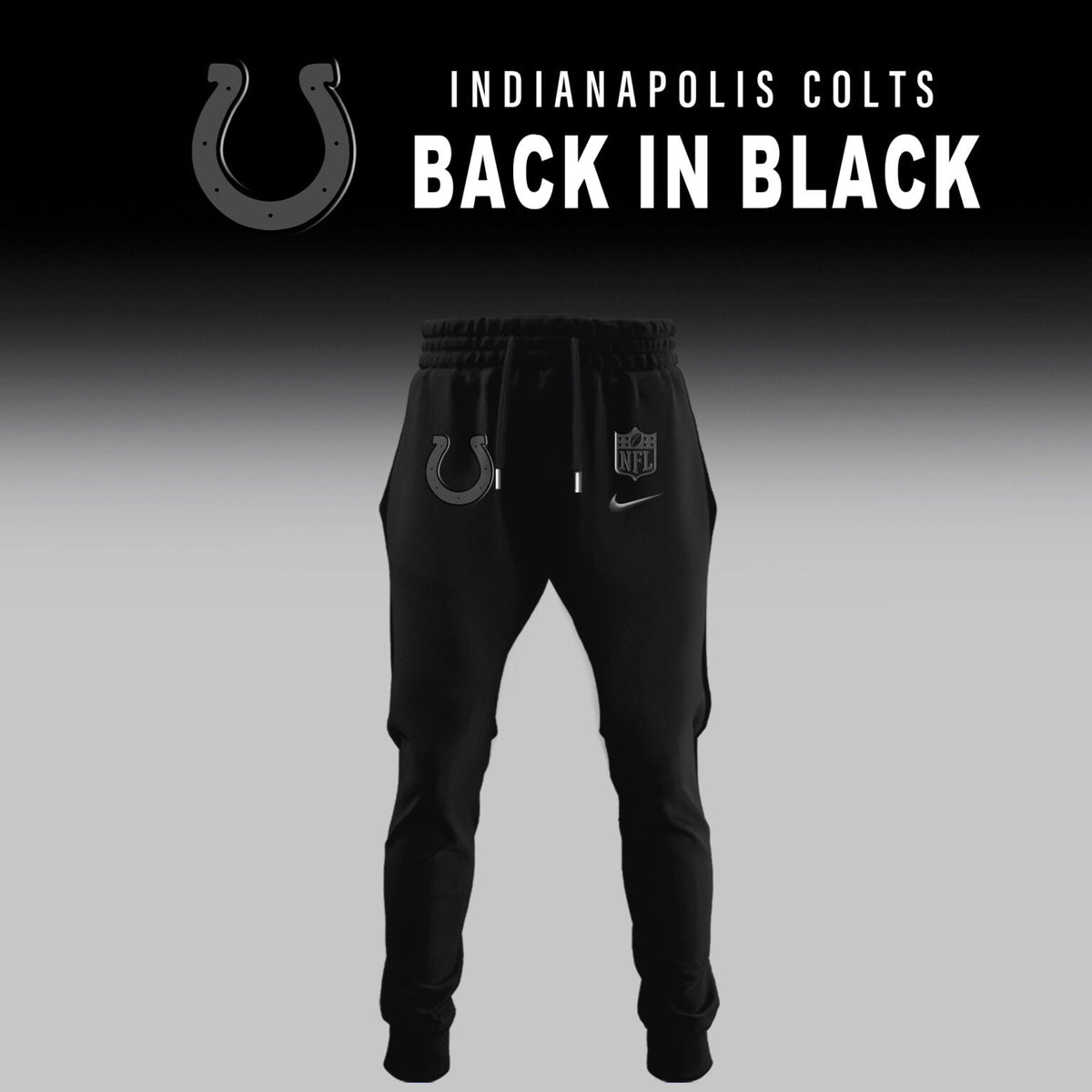 Indianapolis Colts 2025 Back In Black Limited Edition Combo TShirt