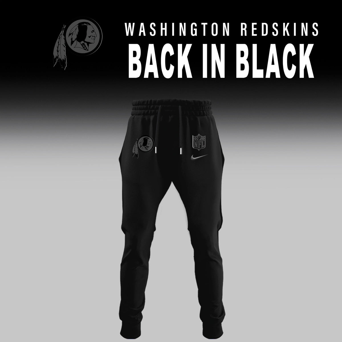 Washington Redskin 2025 Back In Black Limited Edition Combo TShirt