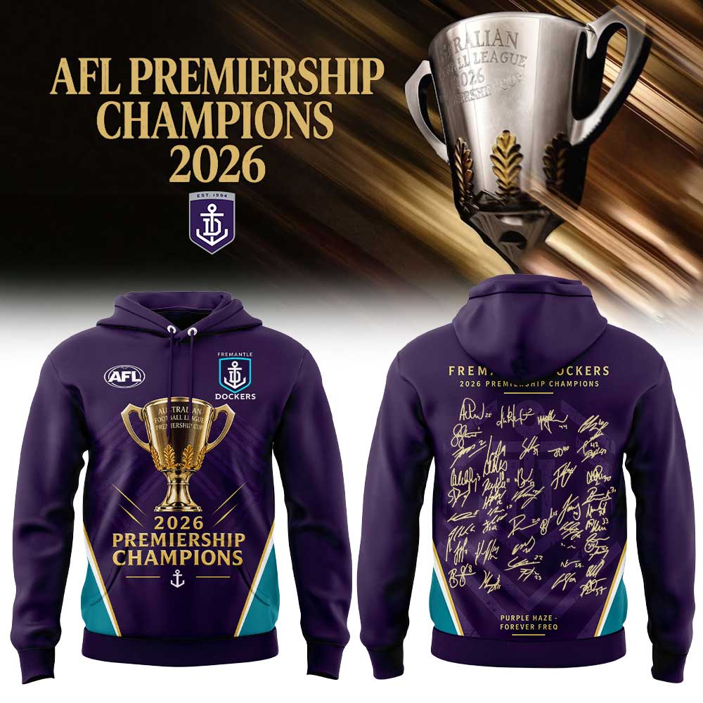 Fremantle Dockers AFL 2026 Premiership Champions Hoodie