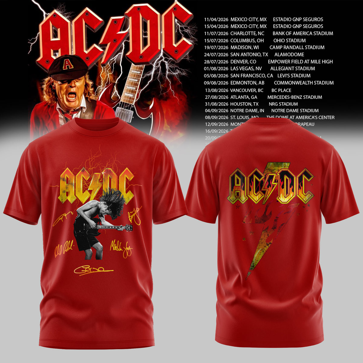 AC/DC 2026 T-SHIRT COLLECTION IS HERE