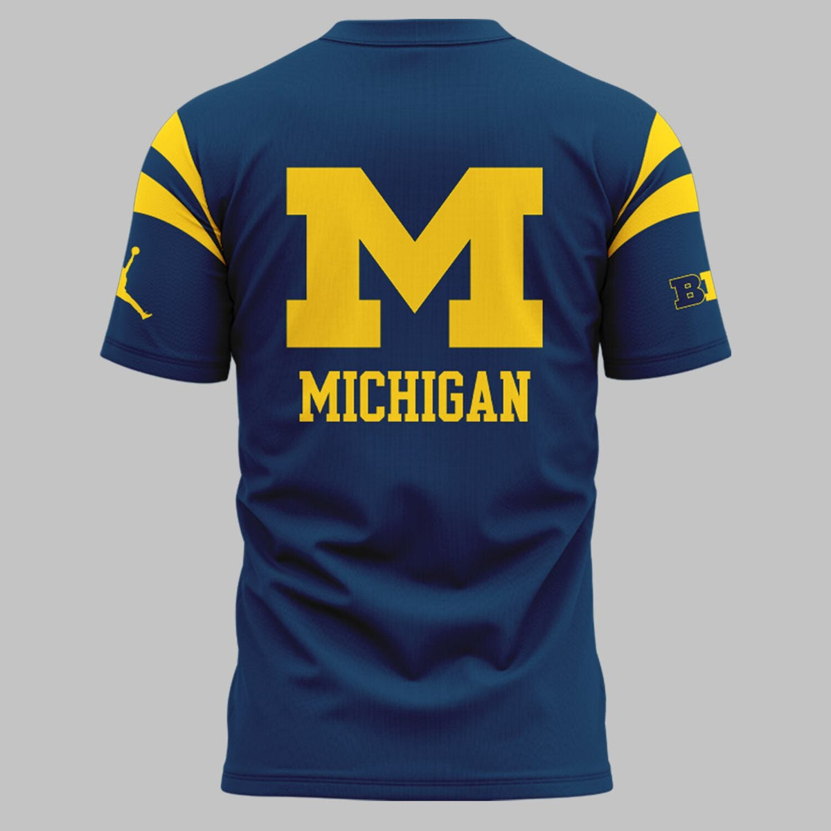 Limited Edition Michigan Printed Logo Navy T-Shirt