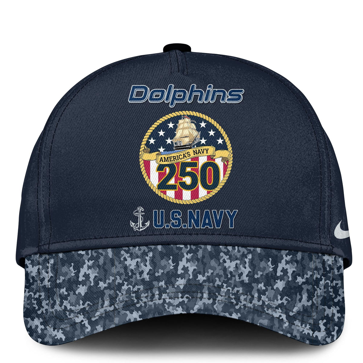 Miami Dolphins Navy 250th Birthday Hoodie Limited Edions
