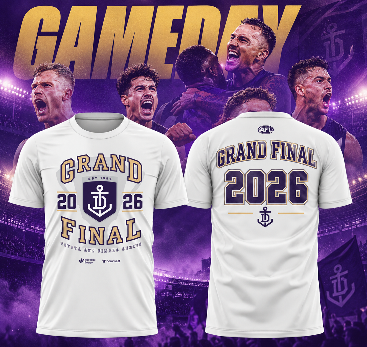 Limited Edition Fremantle Dockers 2026 AFL Grand Final T-shirt