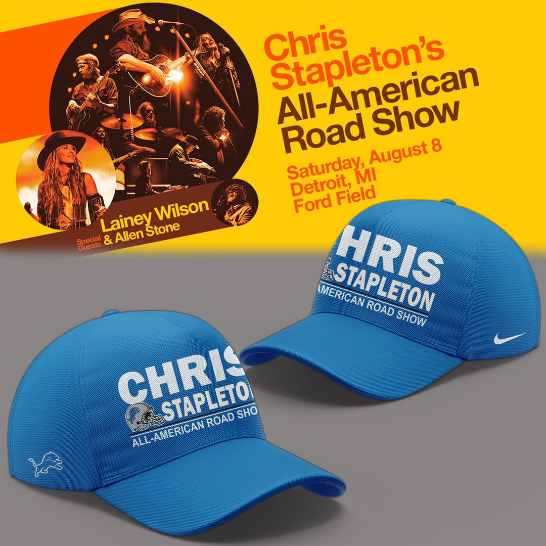 New Shirt Chris Stapleton x Detroit Lions - All American Road Show T-Shirt