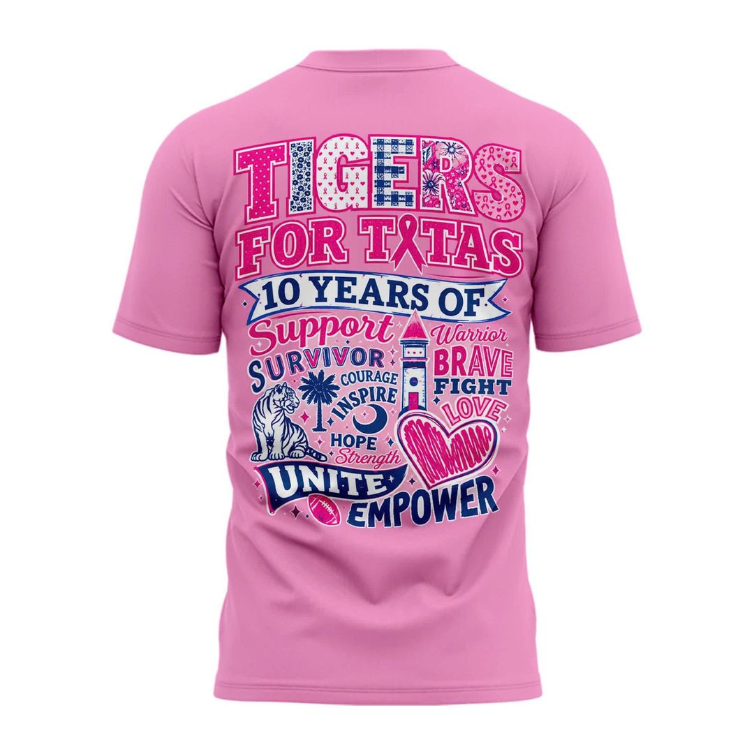 Clemson Football Prevents breast cancer Combo T-Shirt