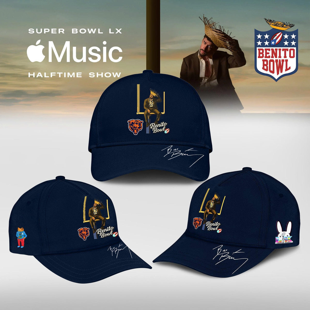 Chicago Bears x Bad Bunny Super Bowl LX The Halftime Show Special Edition Sweatshirt