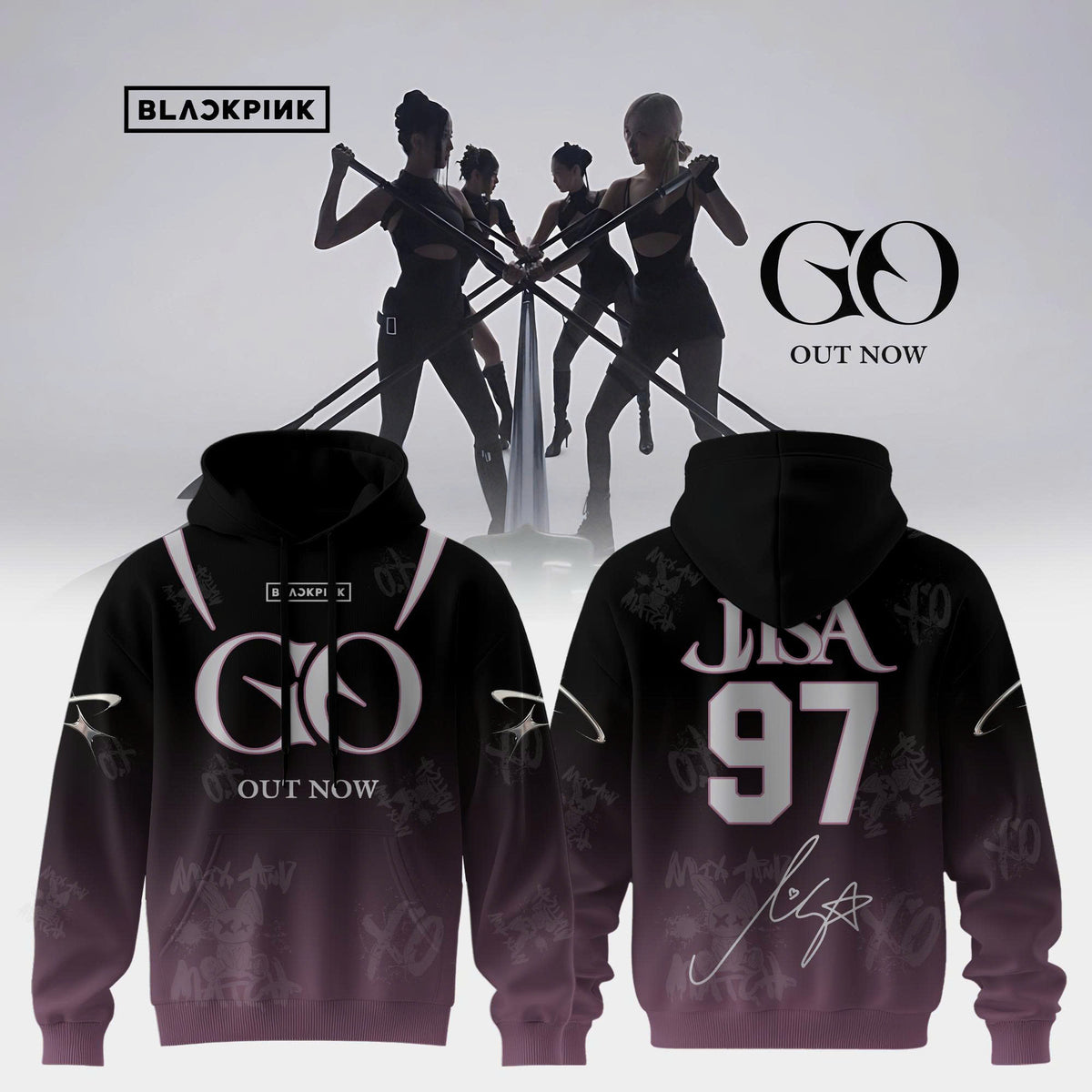 BLACKPINK ‘GO’ OUT NOW – Hoodie ( Lisa )