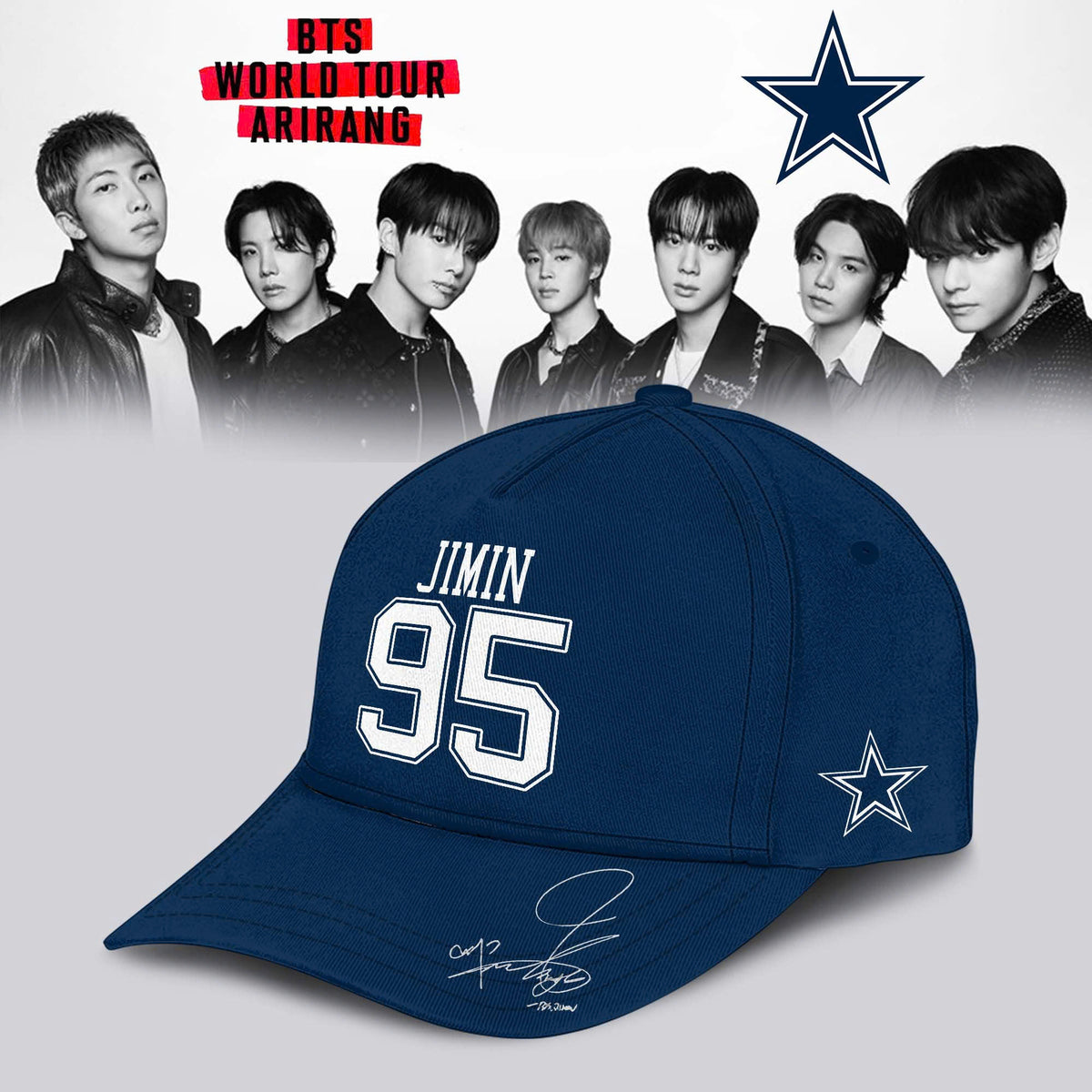 Dallas Cowboys x JIMIN 95 BTS World Tour 2026 Limited Edition Jersey