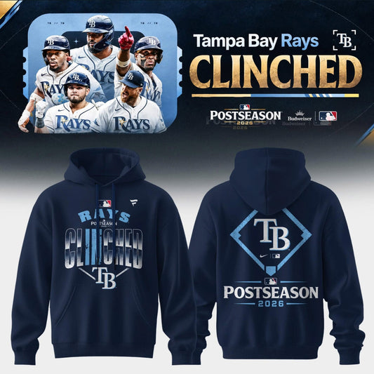 Tampa Bay Rays 2026 Postseason Clinched Hoodie