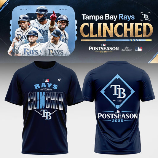 Tampa Bay Rays 2026 Postseason Clinched T-shirt