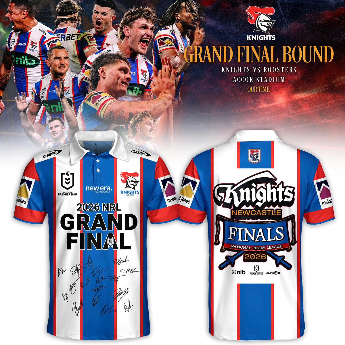 Newcastle Knights 2026 Grand Final Polo Limited Edition
