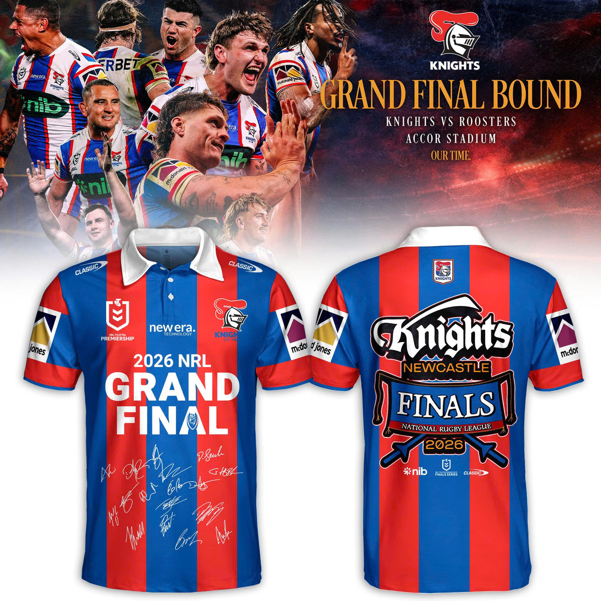 Newcastle Knights 2026 Grand Final Polo Limited Edition