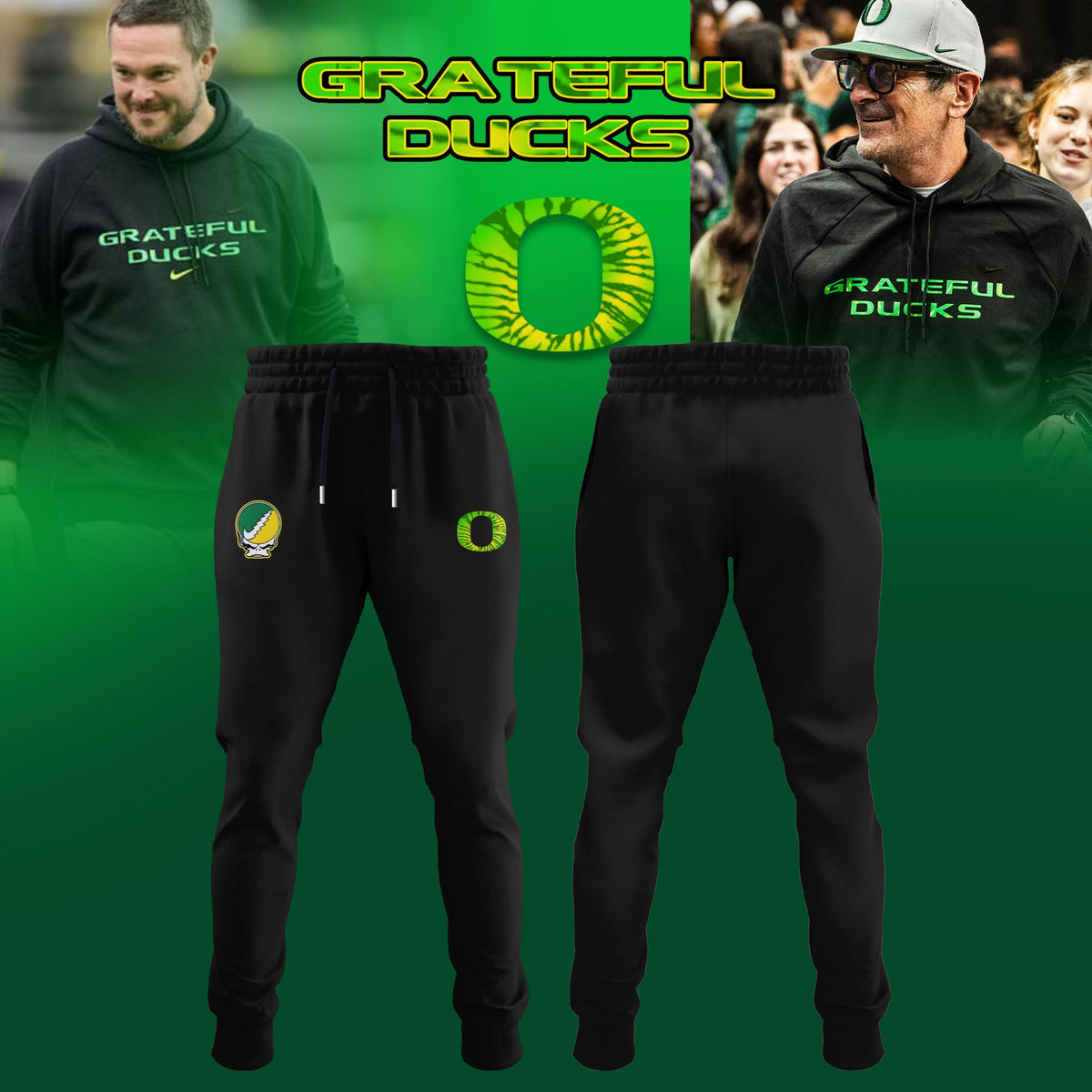 Oregon Ducks Grateful Dead 2025 Special Editions Combo Hoodie