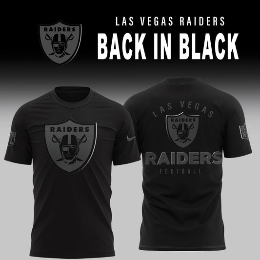 Las Vegas Raiders Back In Black Limited Edition T-Shirt
