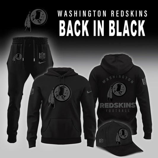 Washington Redskin 2025 Back In Black Limited Edition Combo Hoodie
