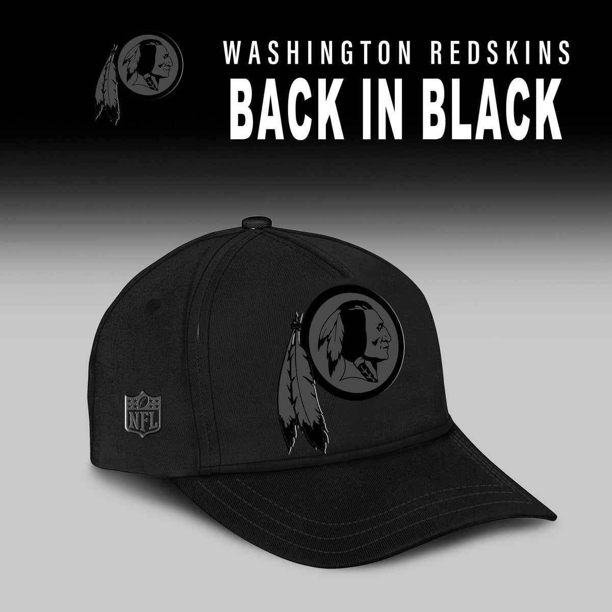 Washington Redskin 2025 Back In Black Limited Edition Combo Hoodie