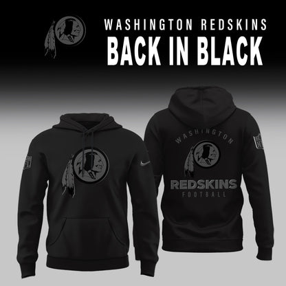 Washington Redskin 2025 Back In Black Limited Edition Combo Hoodie