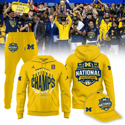 NCAA Basketball x Michigan Champions 2026 Limited Edition Hoodie