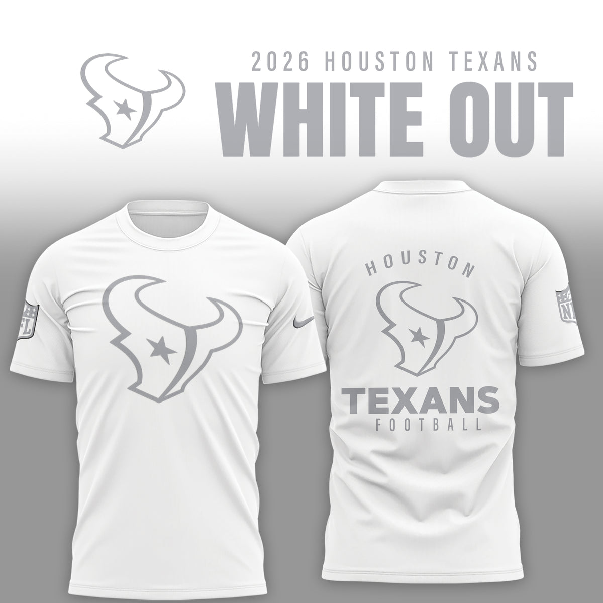 Houston Texans 2026 White Out Limited Edition Shirt