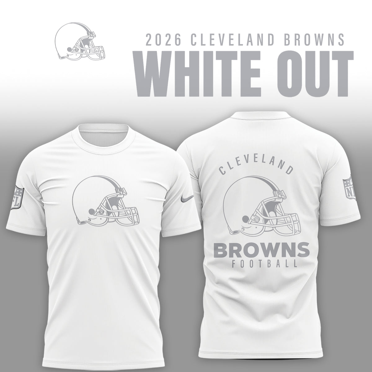 Cleveland Browns 2026 White Out Limited Edition Shirt