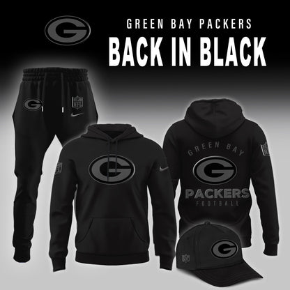 Green Bay Packers 2025 Back In Black Limited Edition Combo Hoodie