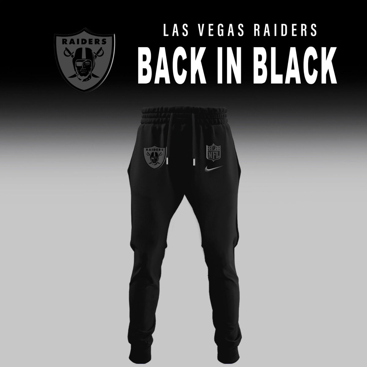 Las Vegas Raiders Back In Black Limited Edition Hoodie