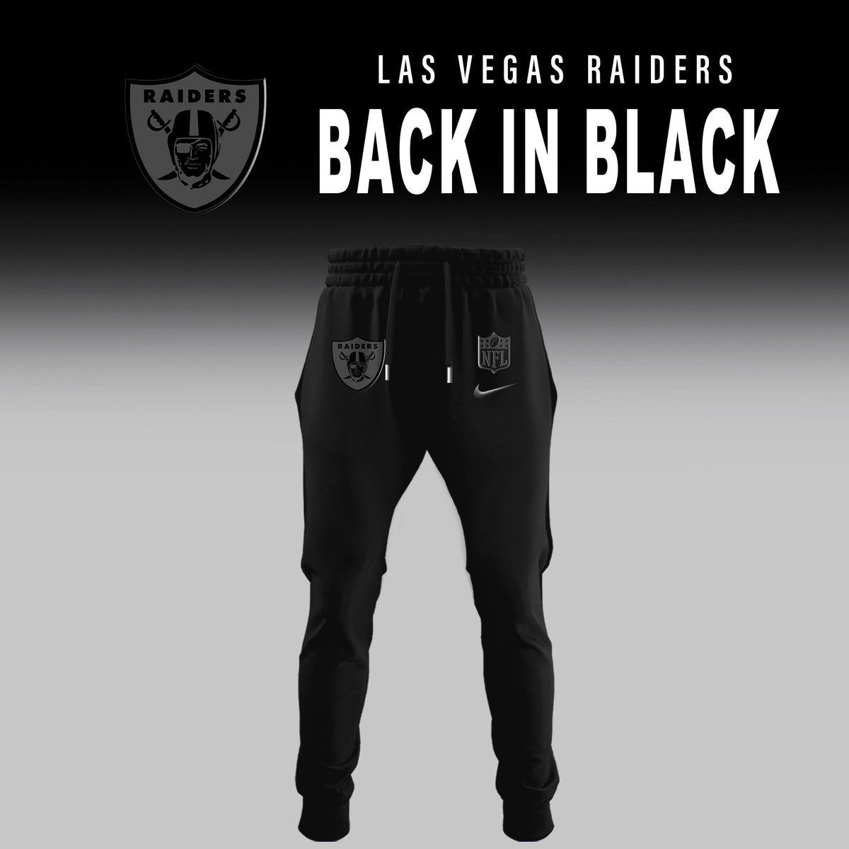 Las Vegas Raiders 2025 Back In Black Limited Edition Combo TShirt