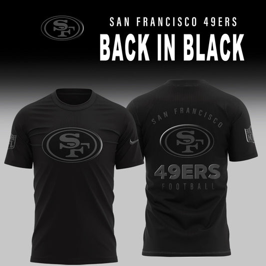 San Francisco 49ers 2025 Back In Black Limited Edition Combo TShirt