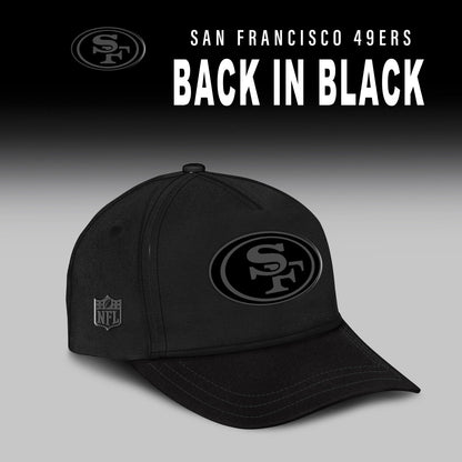San Francisco 49ers Back In Black Half Zip Hoodie