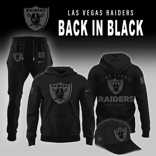 Las Vegas Raiders Back In Black Limited Edition Hoodie