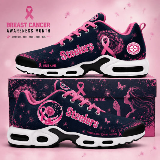 Limited Edition Pittsburgh Steelers Breast Cancer Awareness x Dandelion of Hope Shoes