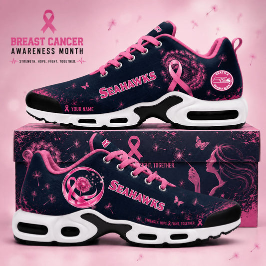 Limited Edition Seattle Seahawks Breast Cancer Awareness x Dandelion of Hope Shoes