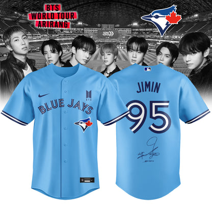 Toronto Blue Jays x JIMIN 95 BTS World Tour 2026 Limited Edition Jersey