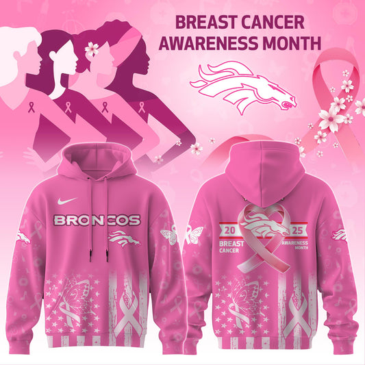 Denver Broncos Special Breast Cancer Awareness Month Limited Edition Hoodie 2025