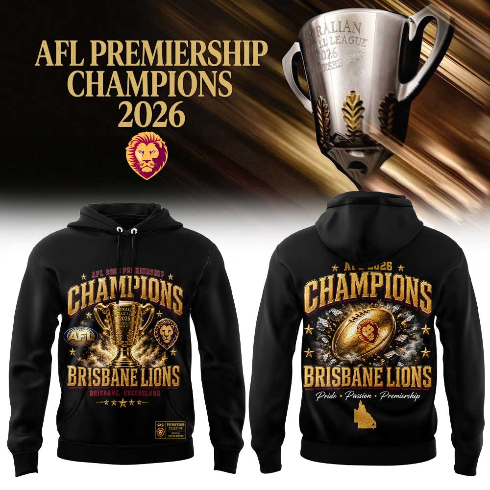 Brisbane Lions AFL 2026 Premiership Champions Hoodie