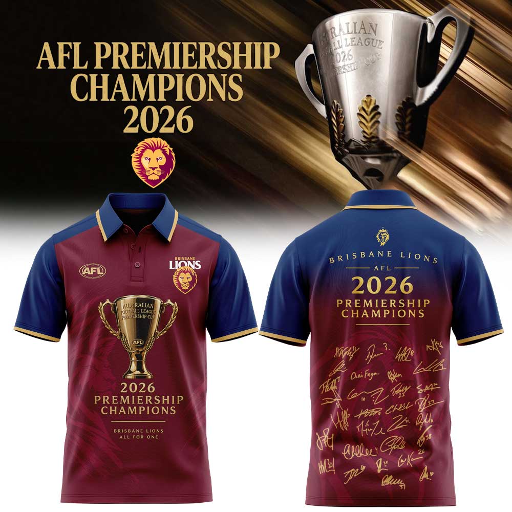 Brisbane Lions AFL 2026 Premiership Champions Polo