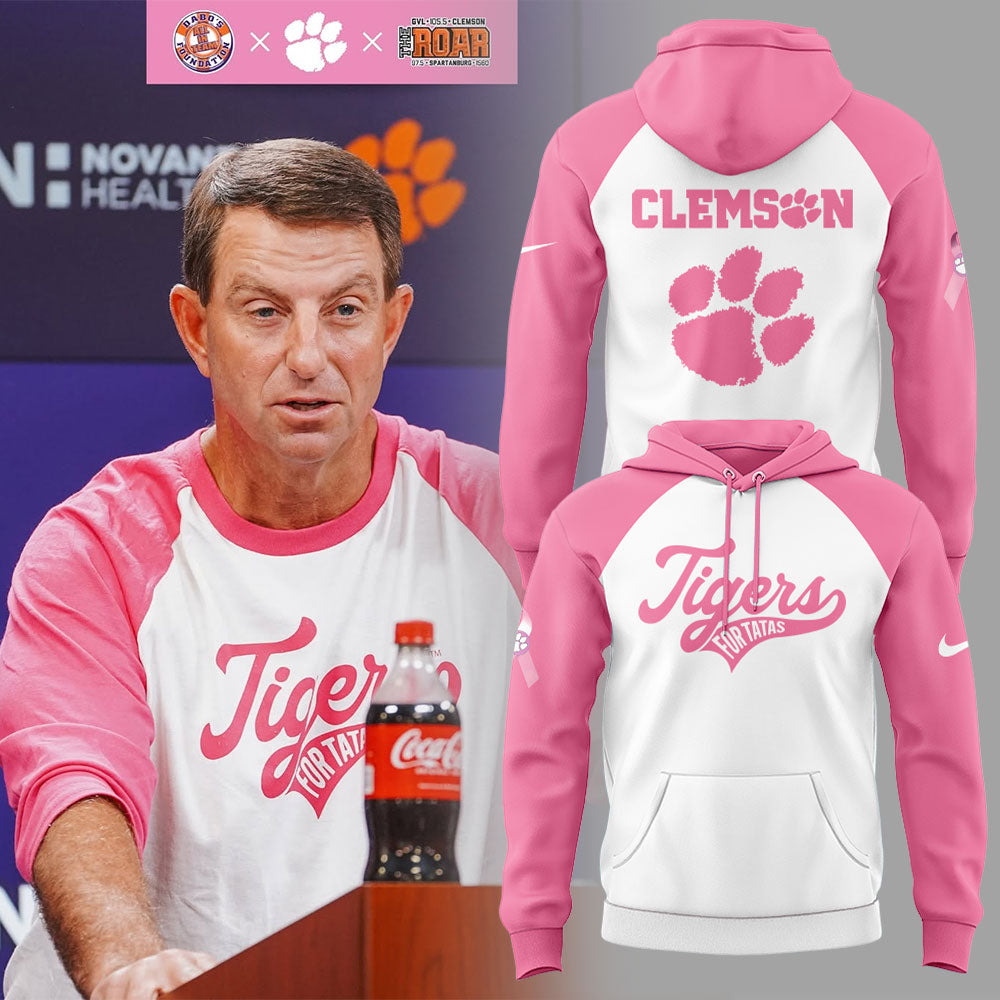 Clemson Football Prevents breast cancer Combo Hoodie