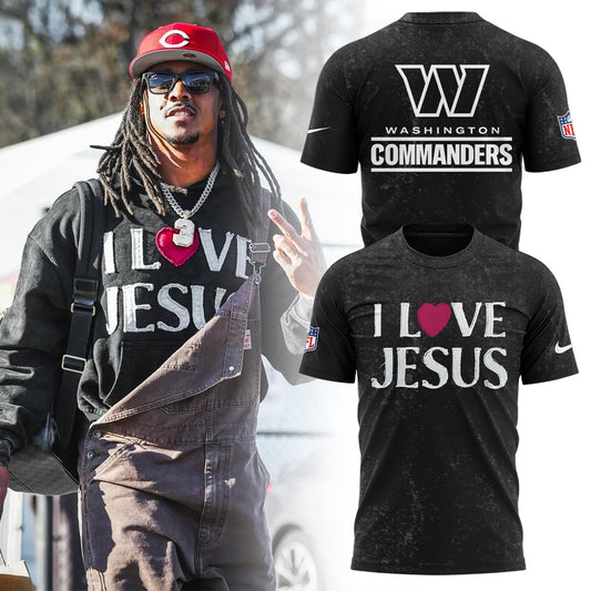 Washington Commanders I love Jesus Limited T-Shirt