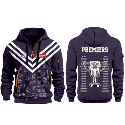 Fremantle Dockers AFL 2026 Premiership Champions Half ZipHoodie