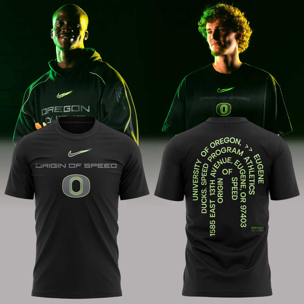 Kinetic by design. Oregon Ducks Origin of Speed collection Shirt
