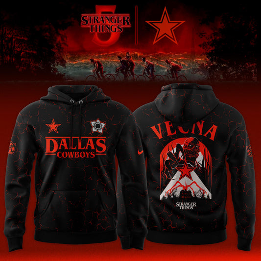 [Special Deal Black Friday] Dallas Cowboys x Stranger Things Limited Hoodie