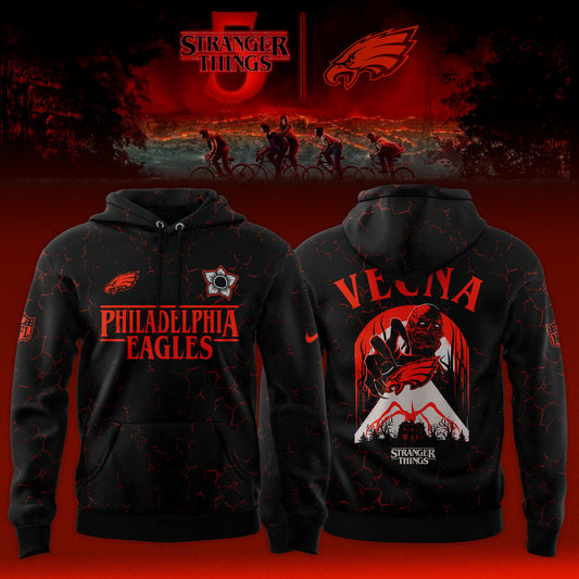 [Special Deal Black Friday] Philadelphia Eagles x Stranger Things Limited Hoodie