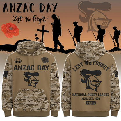Newcastle Knights – Anzac Day Hoodie