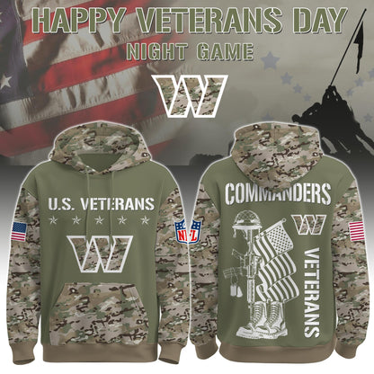 Washington Commanders - Veteran Day 2025 Hoodie Limited Edions