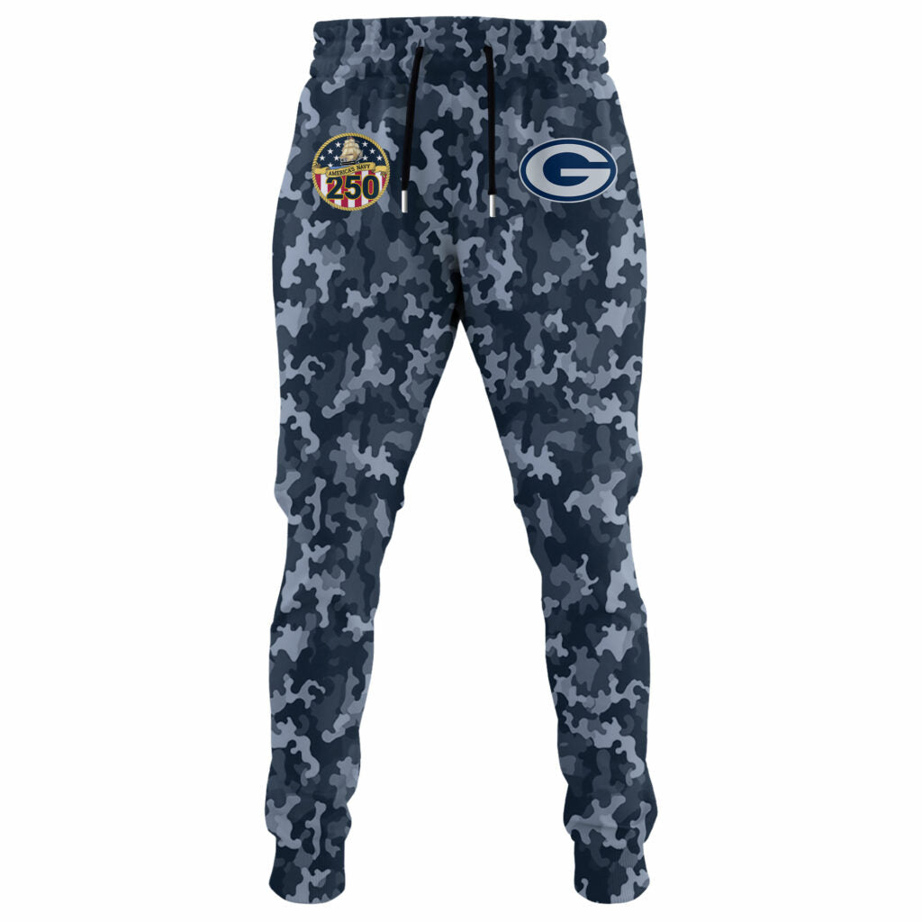 Green Bay Packers Navy 250th Birthday Hoodie Limited Edions