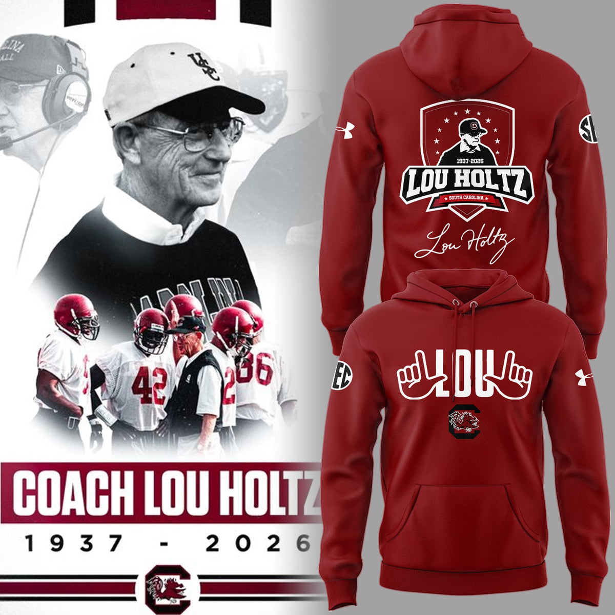 Remembering The Life And Legacy Of Lou Holtz Hoodie
