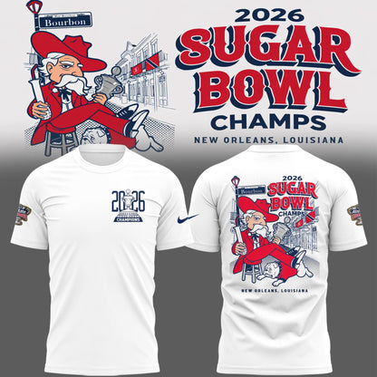 Ole Miss Rebels 2026 Sugar Bowl Champions Limited Edition Combo T-Shirt