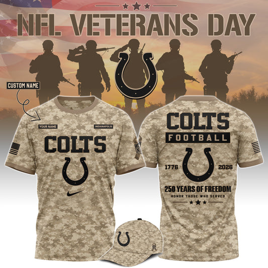 Limited Edition Indianapolis Colts x Veterans Day 2026 T-Shirt