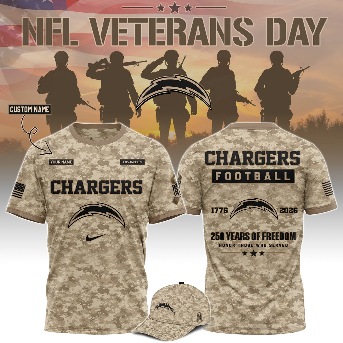 All Team NFL x Veterans Day 2026 T-Shirt
